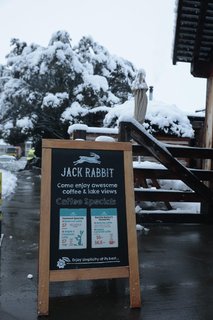 Meanwhile it's been snowing in Tekapo.